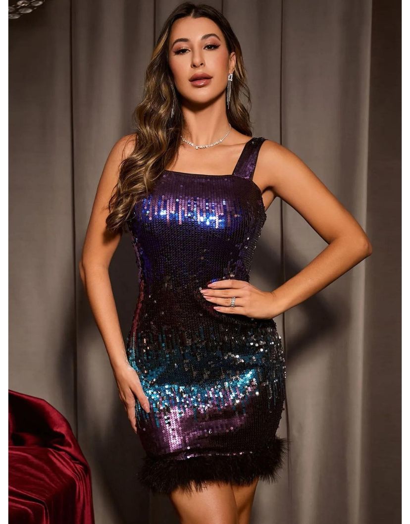 Vestido Lantejoulas Star