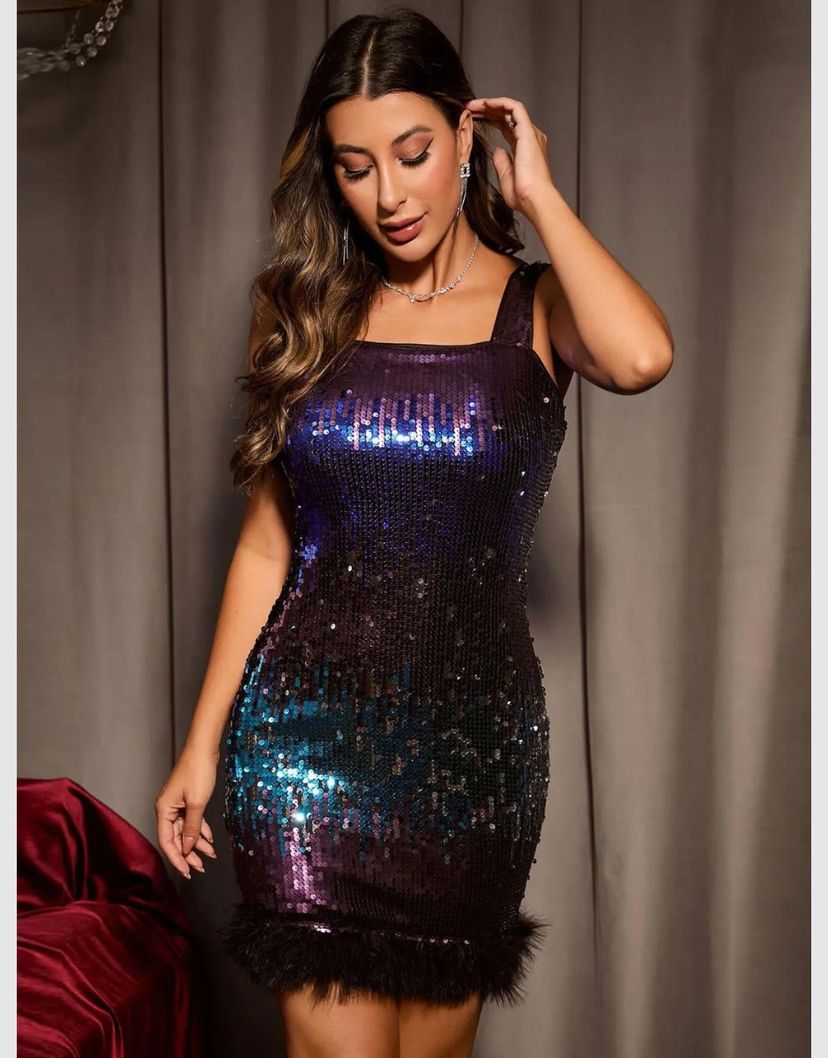 Vestido Lantejoulas Star