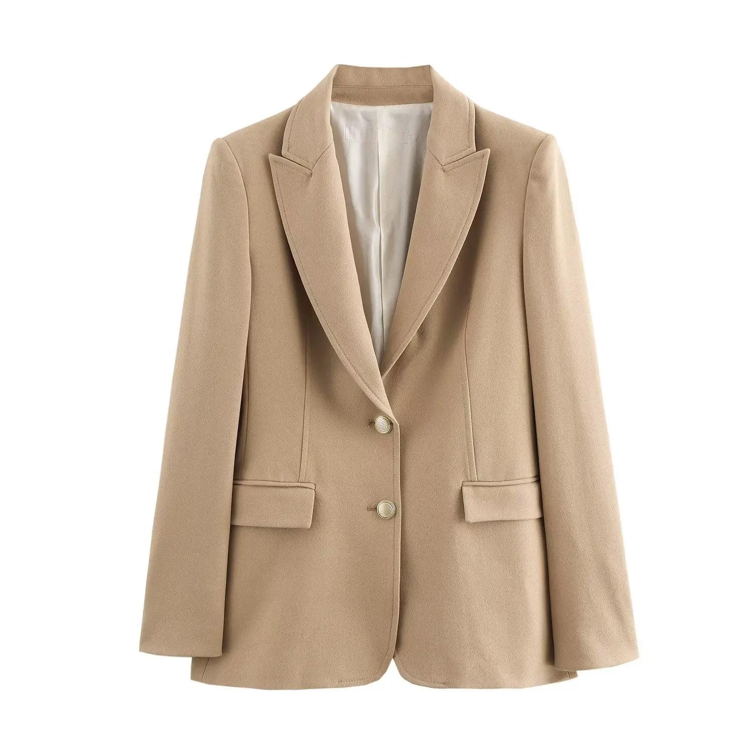 Blazer Feminino Slim Botões Dourados