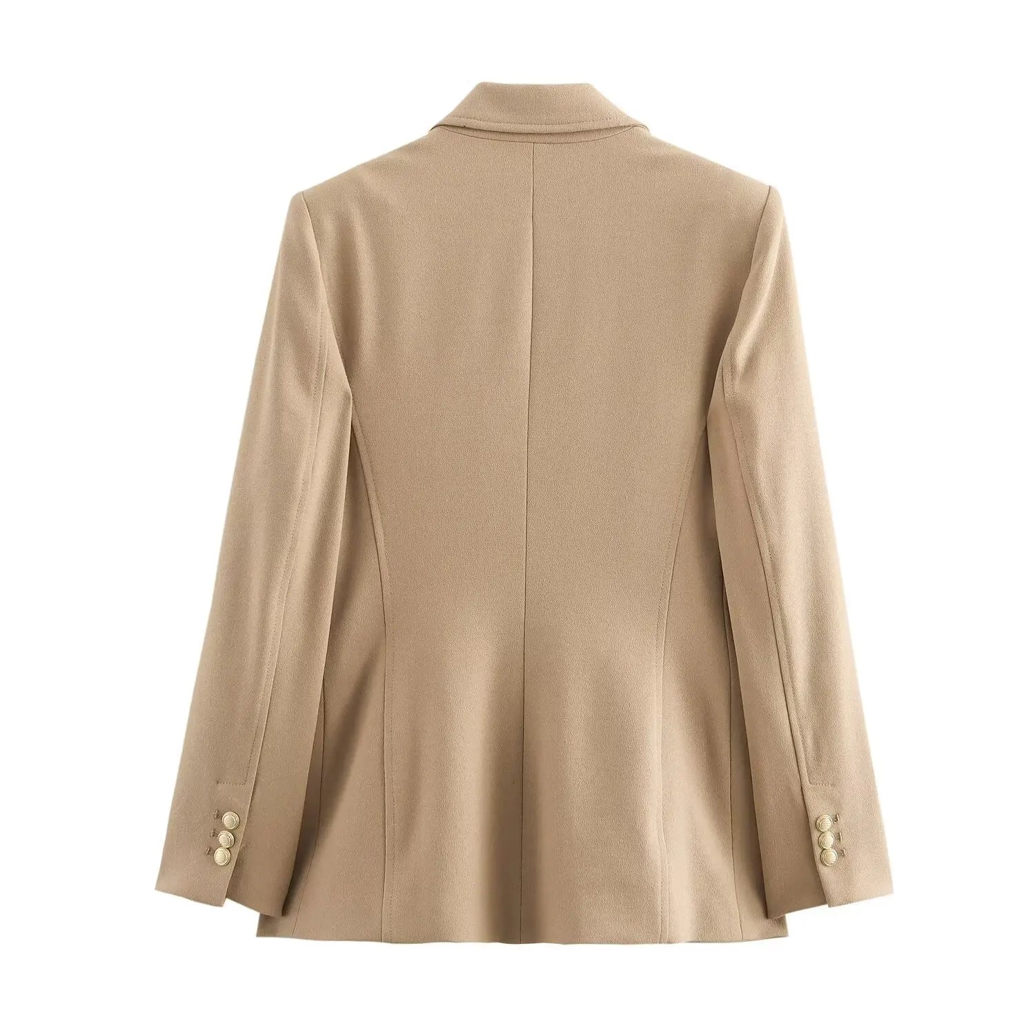 Blazer Feminino Slim Botões Dourados