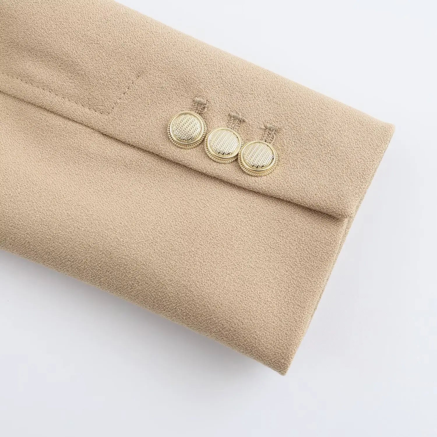 Blazer Feminino Slim Botões Dourados