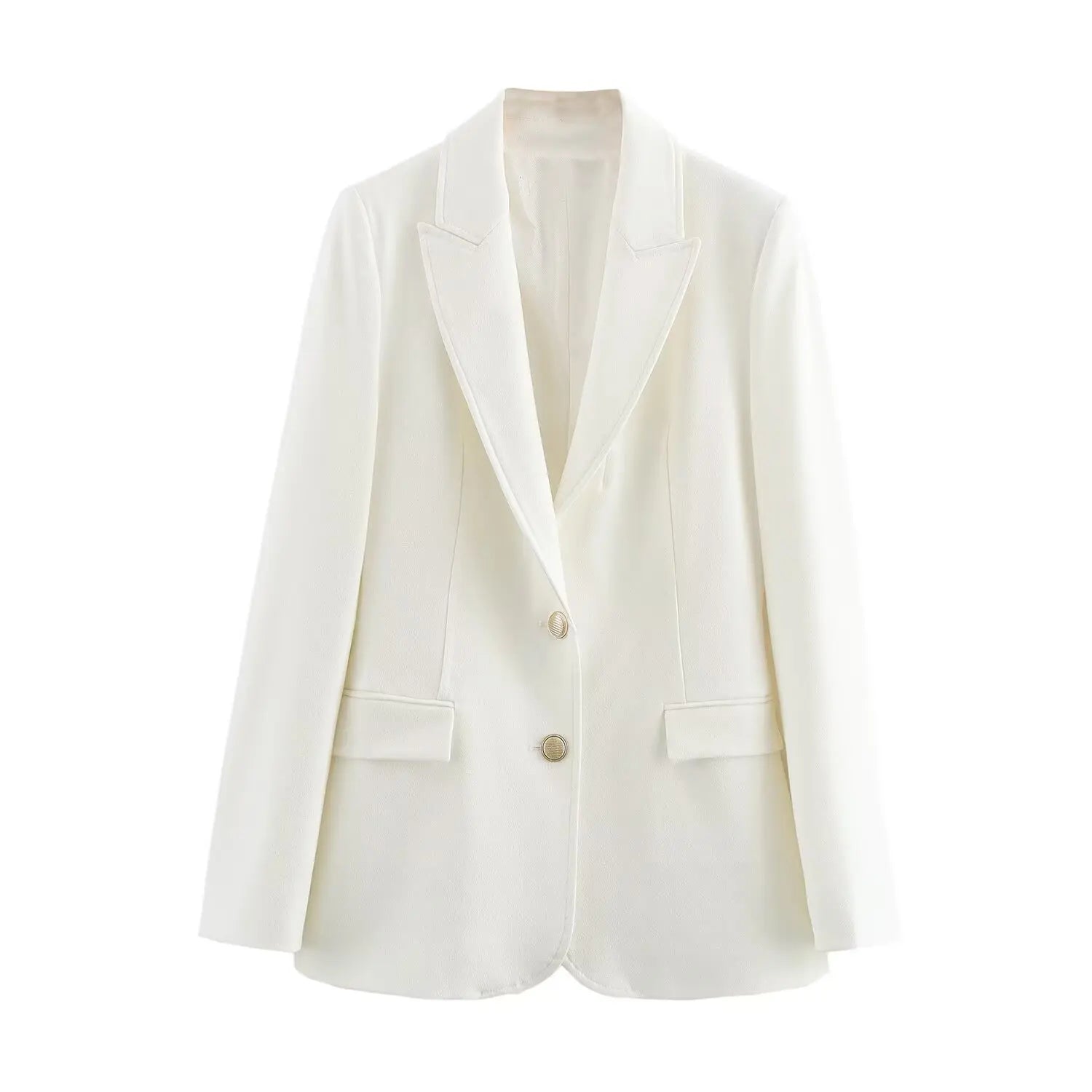 Blazer Feminino Slim Botões Dourados
