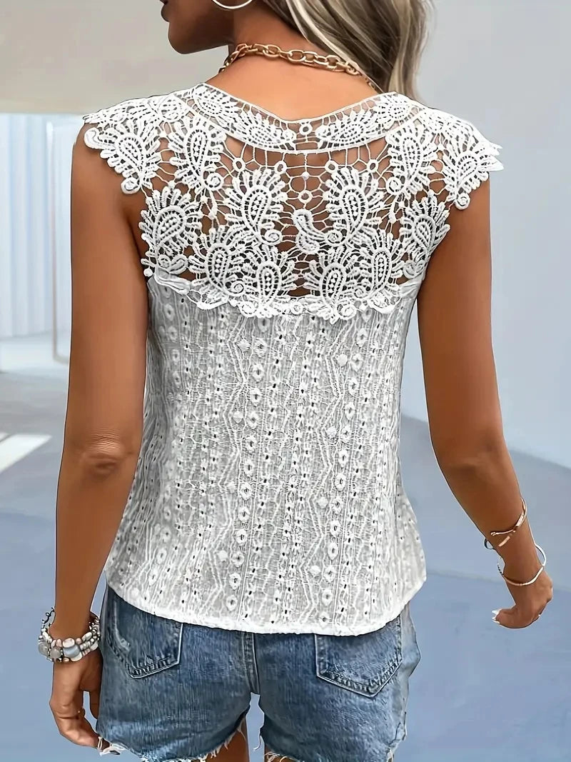 Blusa Doce Renda Decote em V