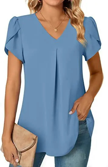 Blusa com Decote Plissado Radiante