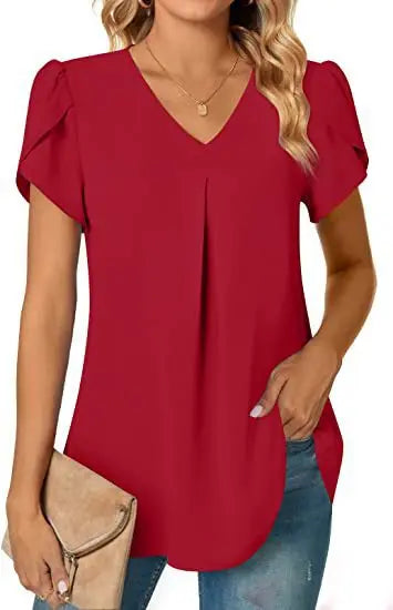 Blusa com Decote Plissado Radiante