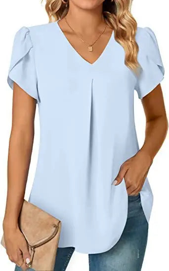 Blusa com Decote Plissado Radiante