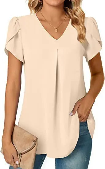 Blusa com Decote Plissado Radiante
