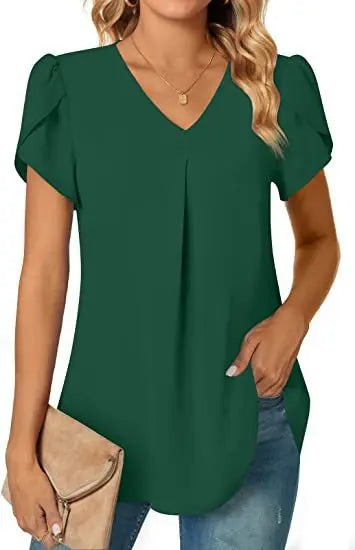 Blusa com Decote Plissado Radiante