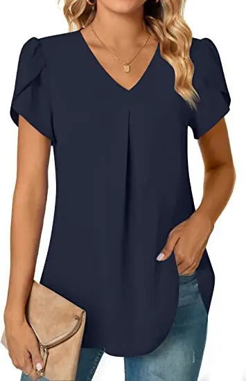 Blusa com Decote Plissado Radiante