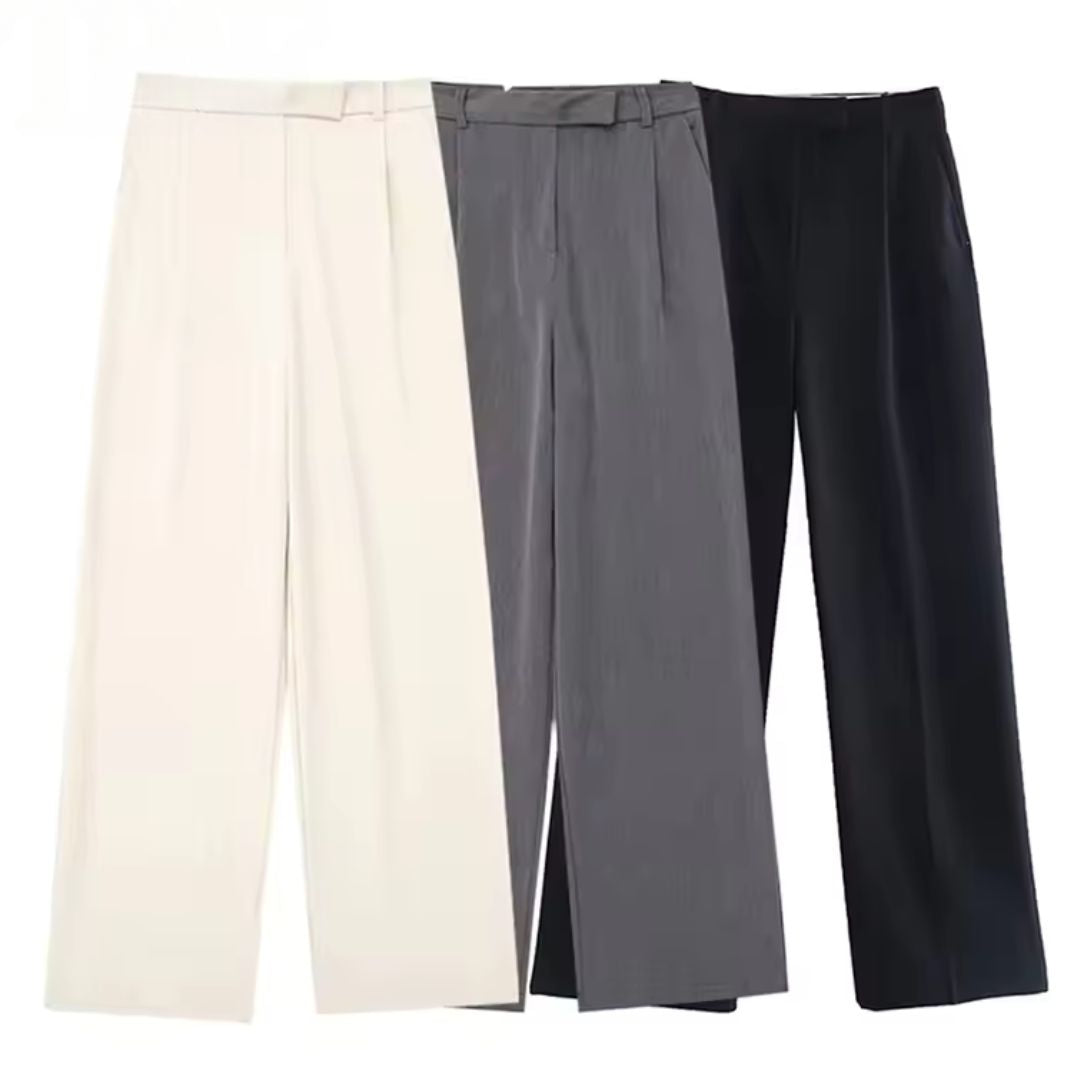 Calça Feminina Reta Cintura Alta