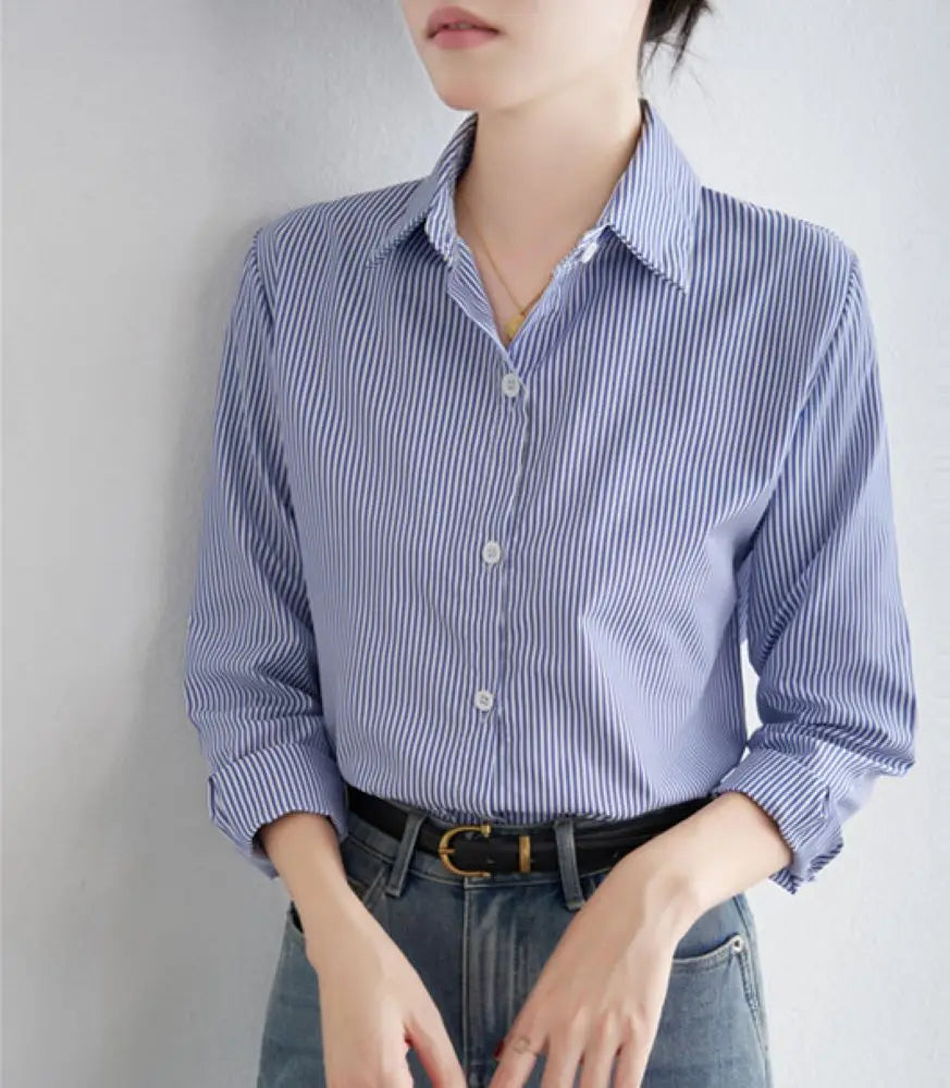 Camisa Listrada Casual Elegante