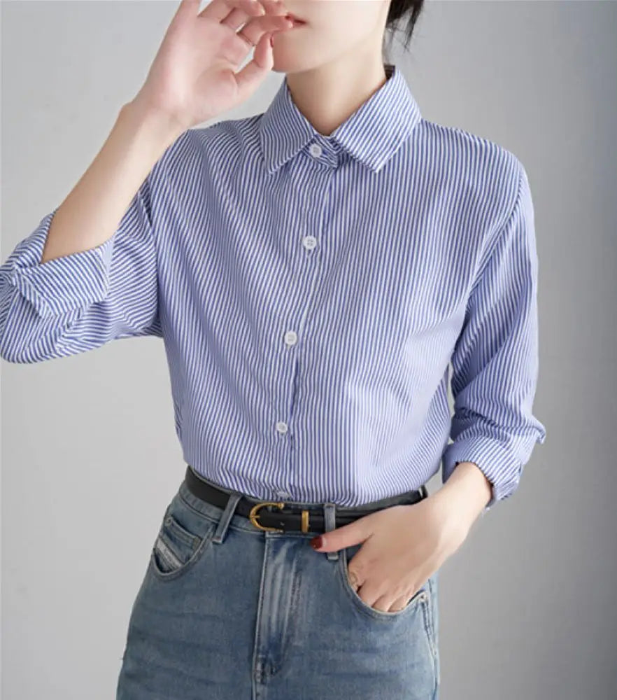 Camisa Listrada Casual Elegante
