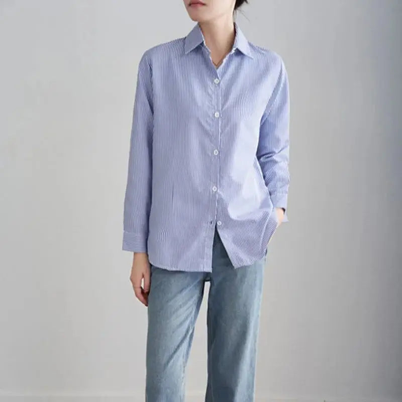 Camisa Listrada Casual Elegante