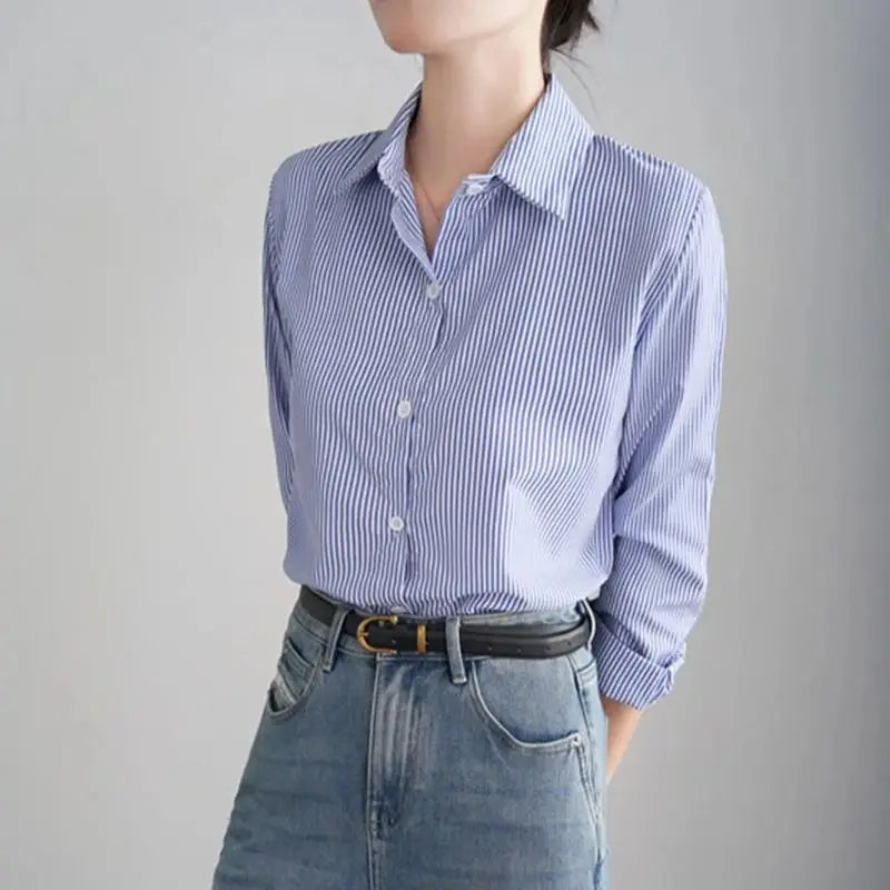Camisa Listrada Casual Elegante