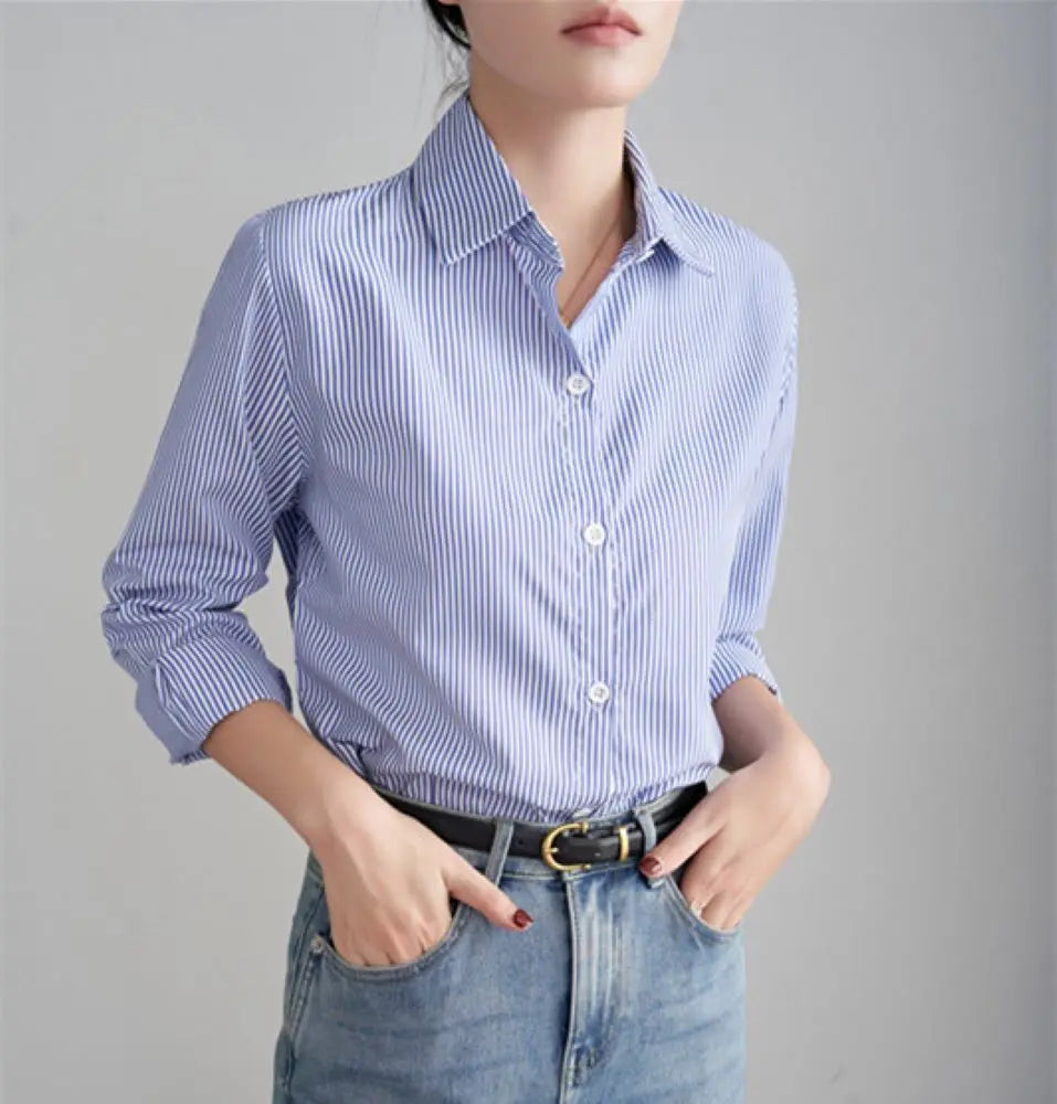 Camisa Listrada Casual Elegante