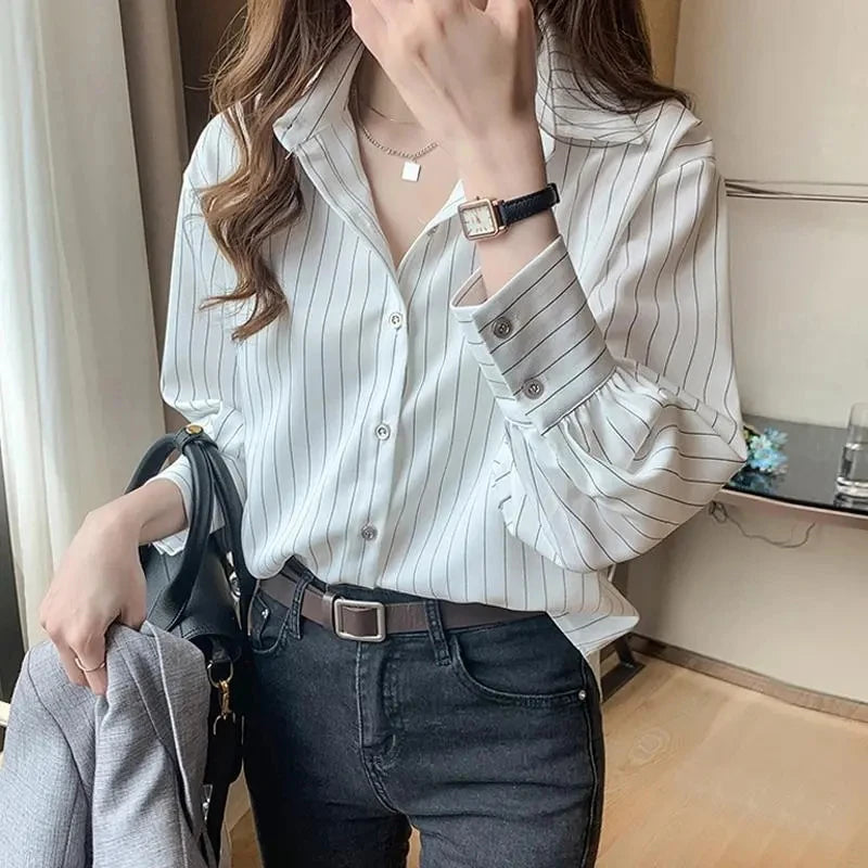 Camisa Listrada Vintage Chic