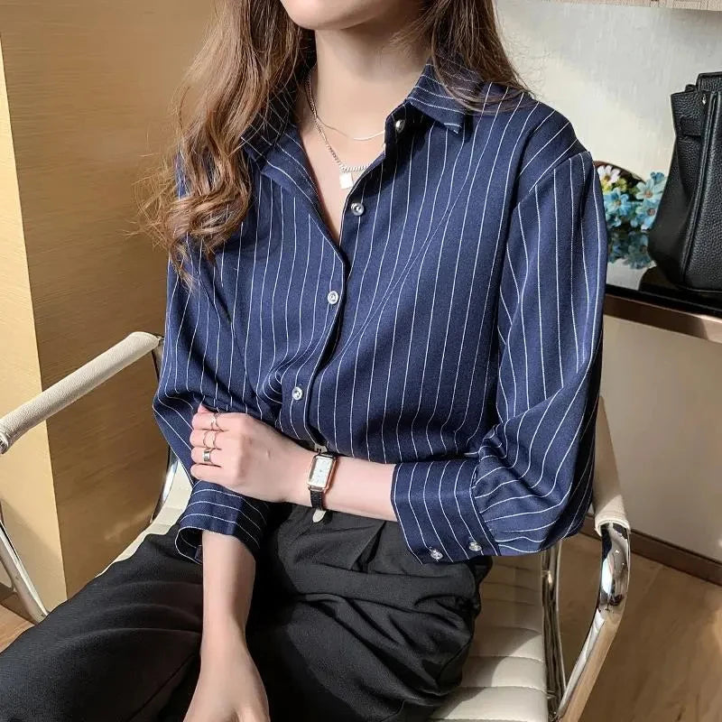 Camisa Listrada Vintage Chic