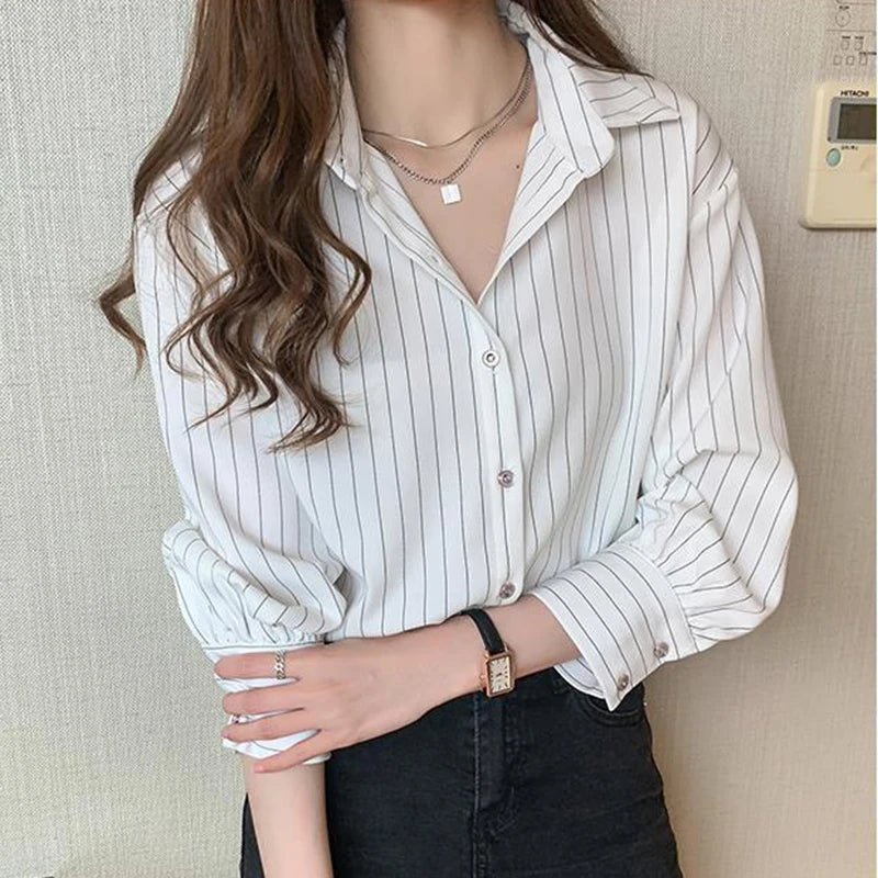 Camisa Listrada Vintage Chic