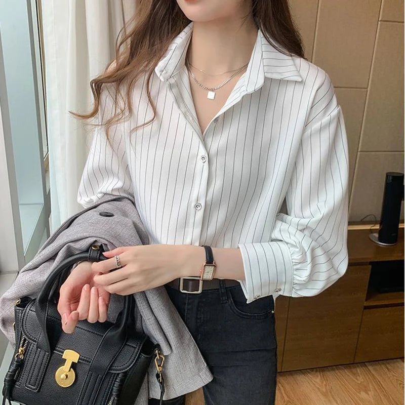 Camisa Listrada Vintage Chic
