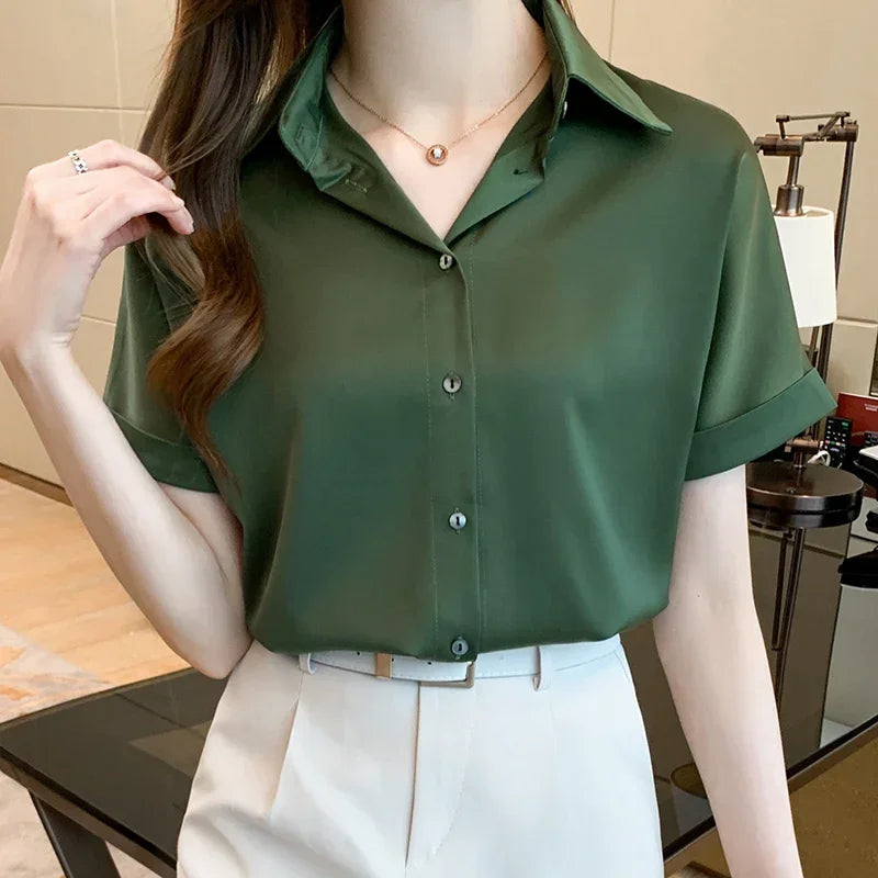Camisa Manga Curta Névoa Clássico