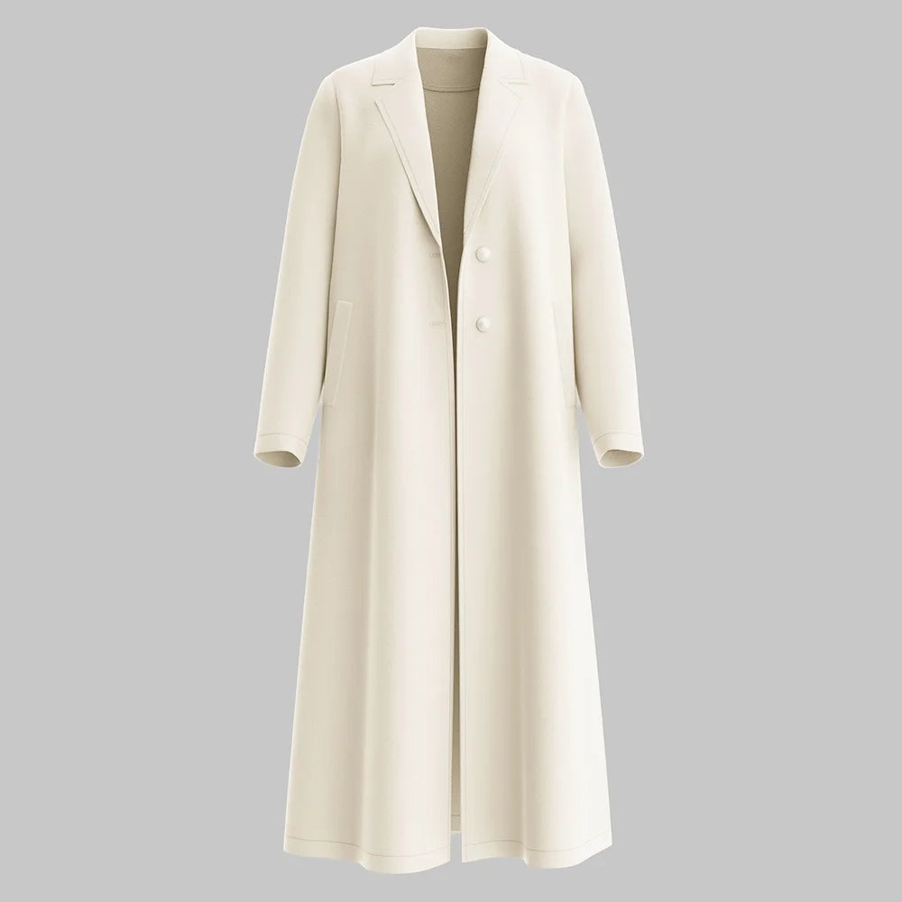 Casaco Branco Feminino Bolso Solto