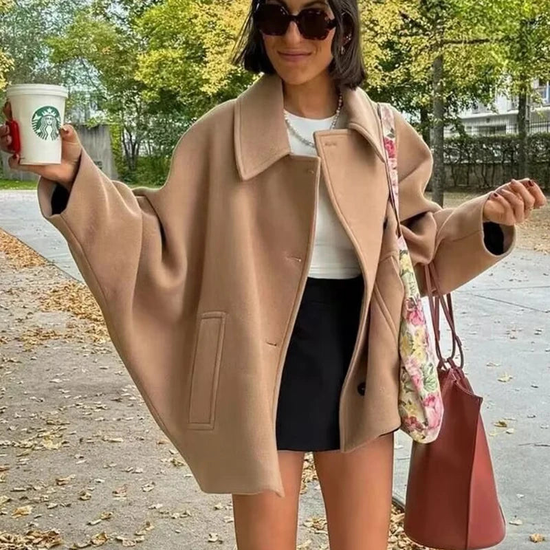 Casaco De Lã Oversized