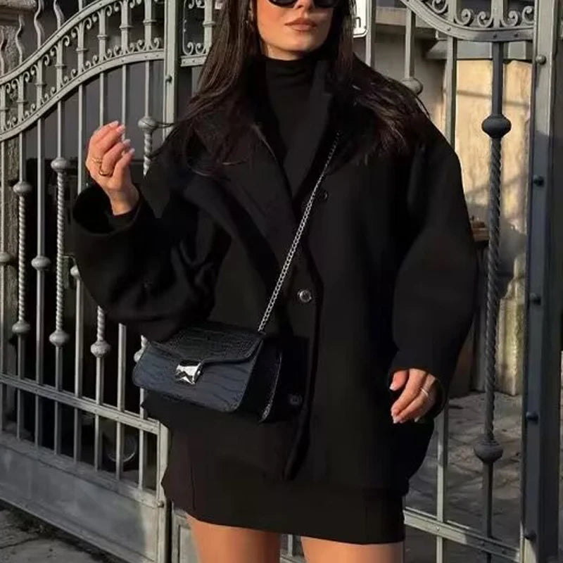 Casaco De Lã Oversized