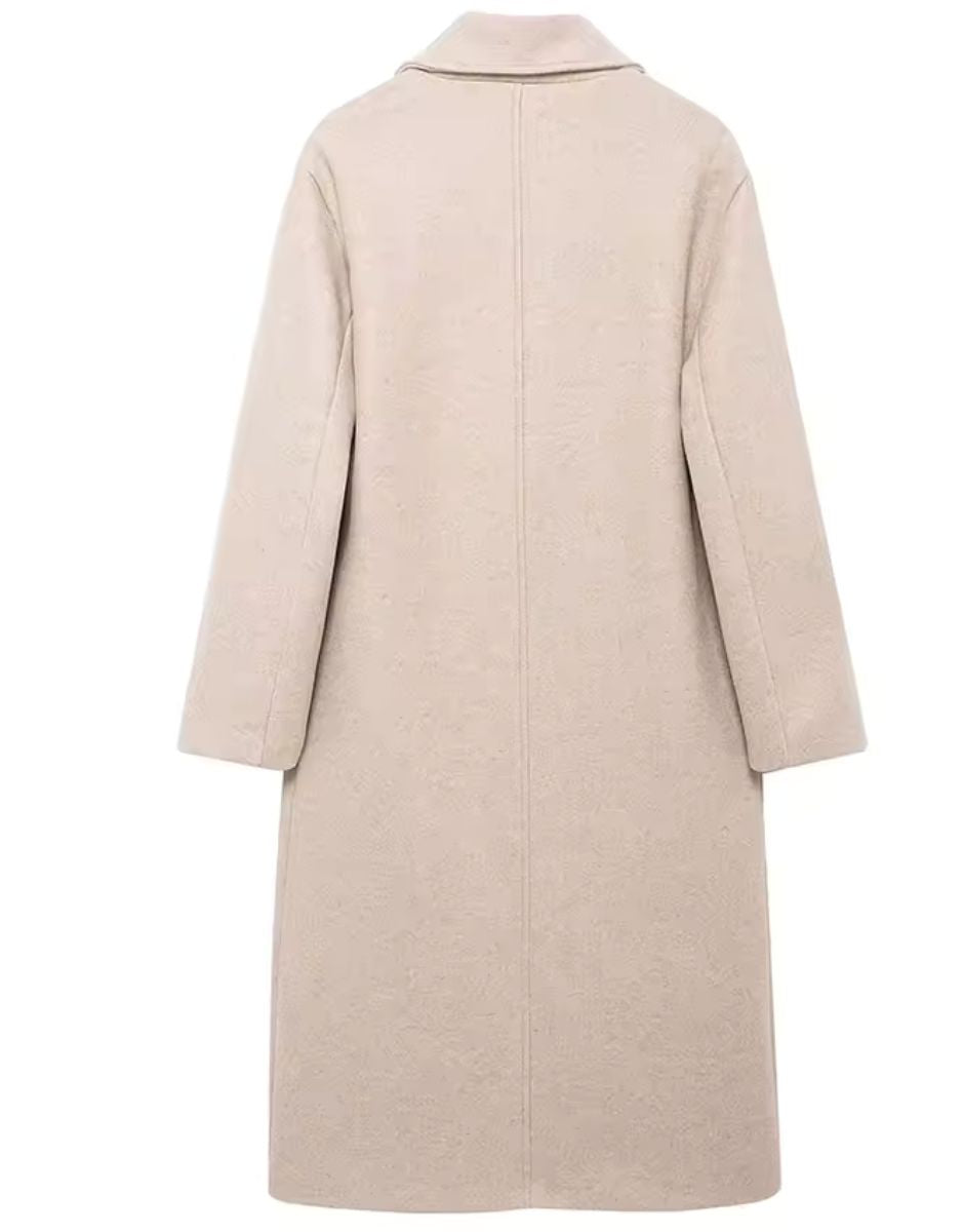 Casaco Feminino Sobretudo Trespassado Coat