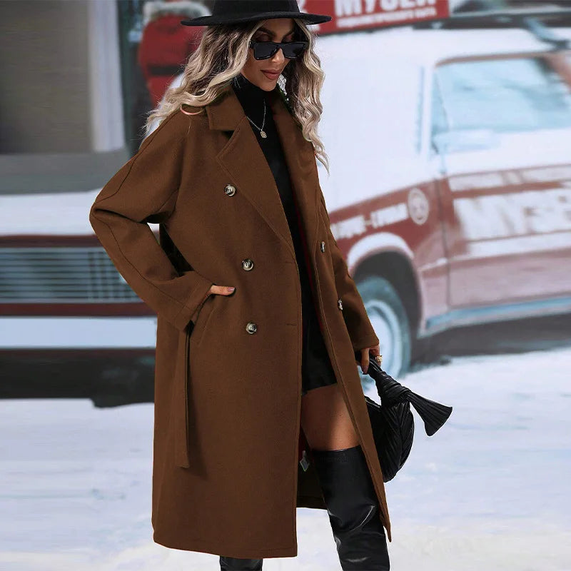 Casaco Feminino Trench Coach Lã
