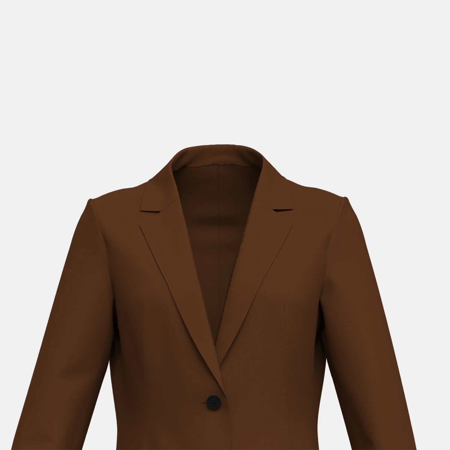 Casaco Marrom Longo Feminino Casual