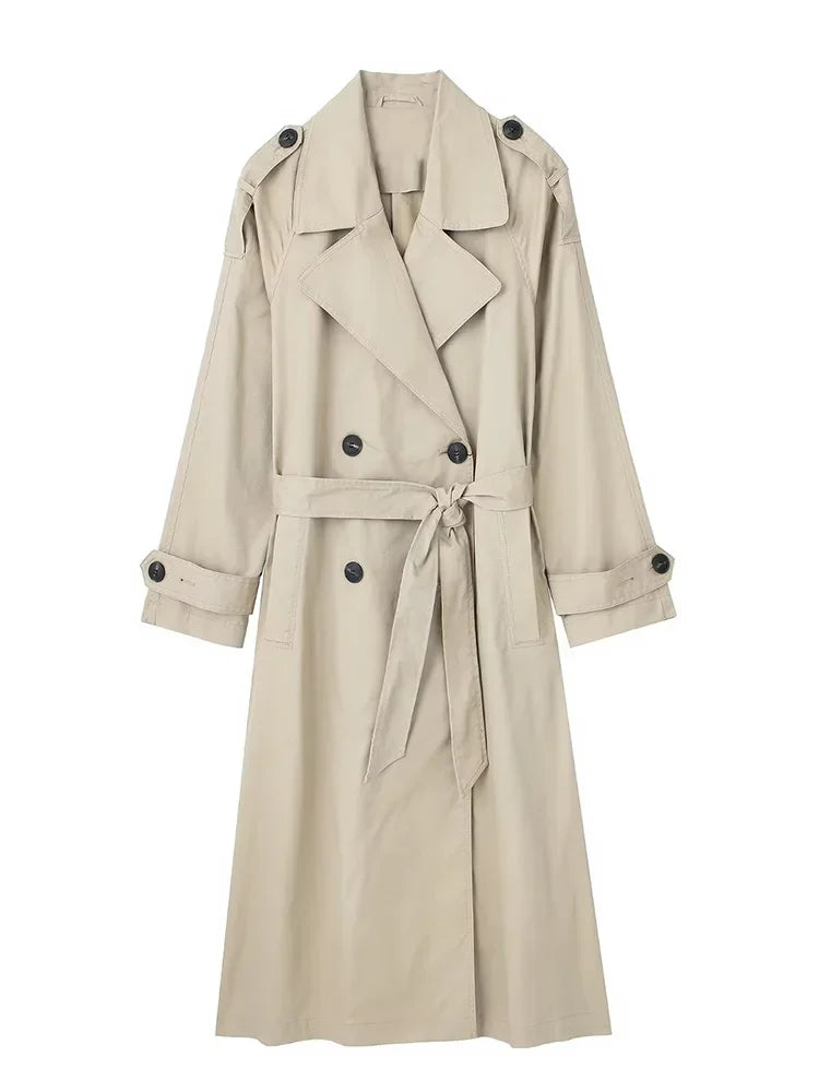 Casaco Trench Coat Duplo Botões