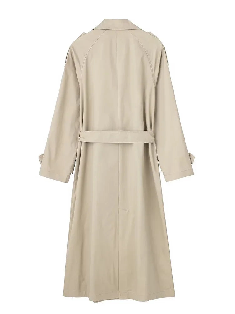 Casaco Trench Coat Duplo Botões