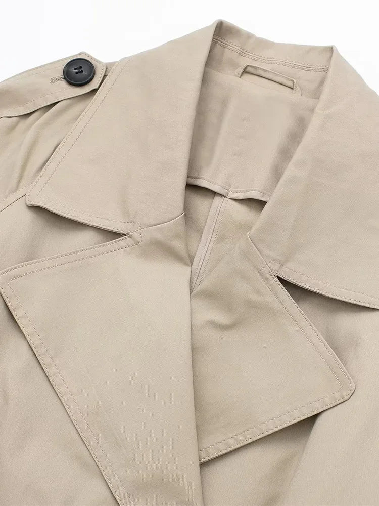 Casaco Trench Coat Duplo Botões