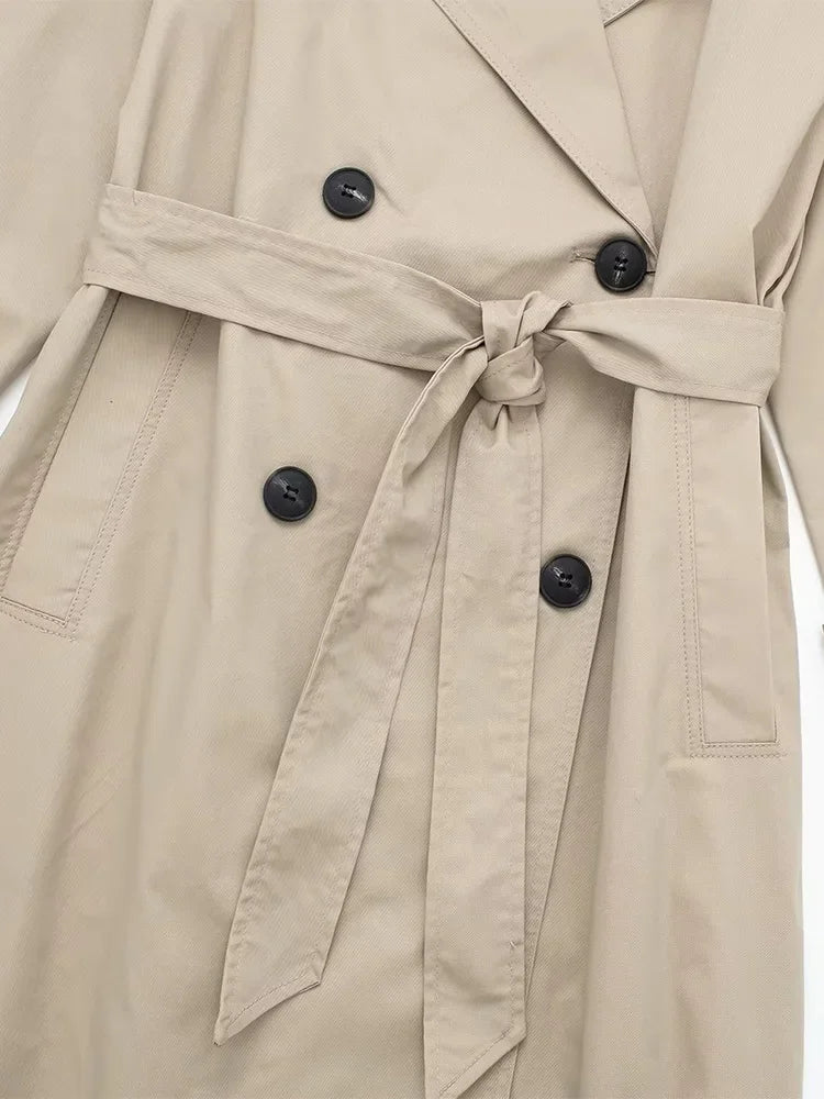 Casaco Trench Coat Duplo Botões
