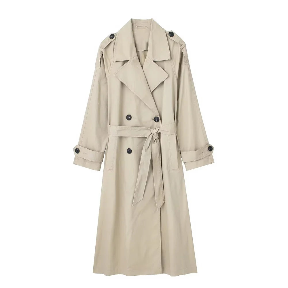 Casaco Trench Coat Duplo Botões
