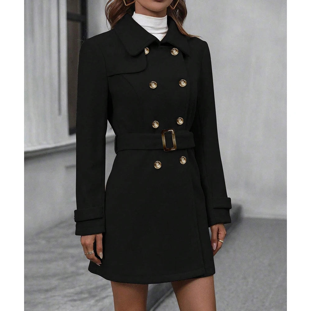 Casaco Trench Coat Feminino Comfort