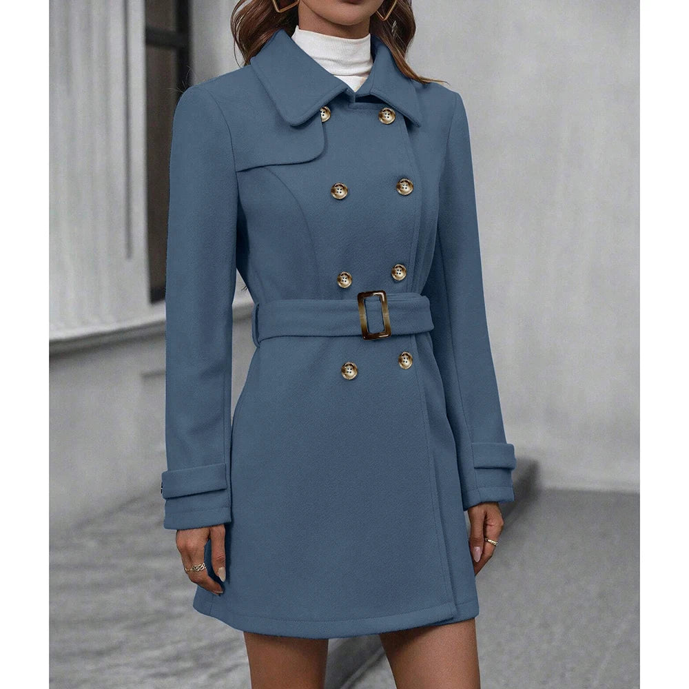 Casaco Trench Coat Feminino Comfort
