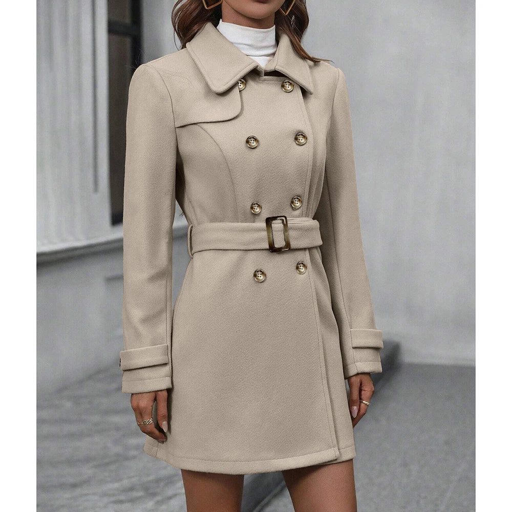 Casaco Trench Coat Feminino Comfort