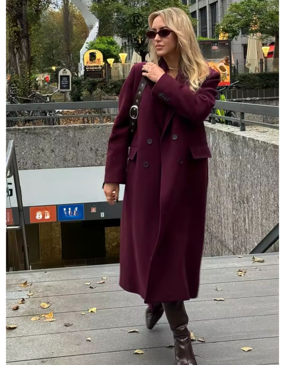 Casaco Vinho Tinto de Lã Trespassado