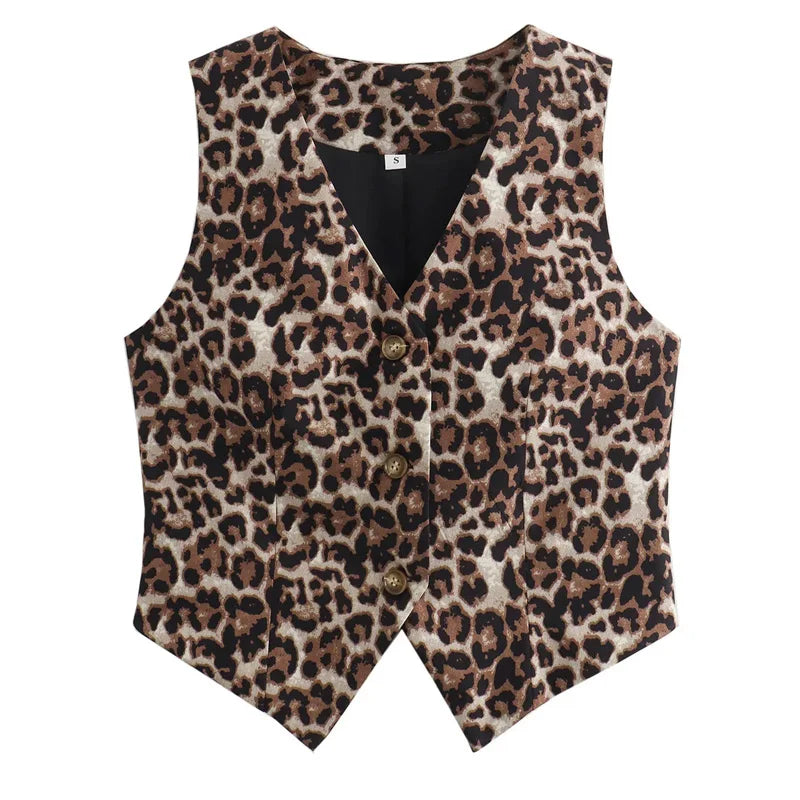 Colete Leopardo Retro