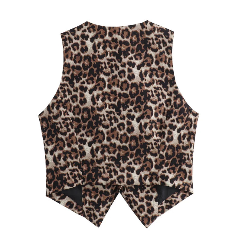 Colete Leopardo Retro