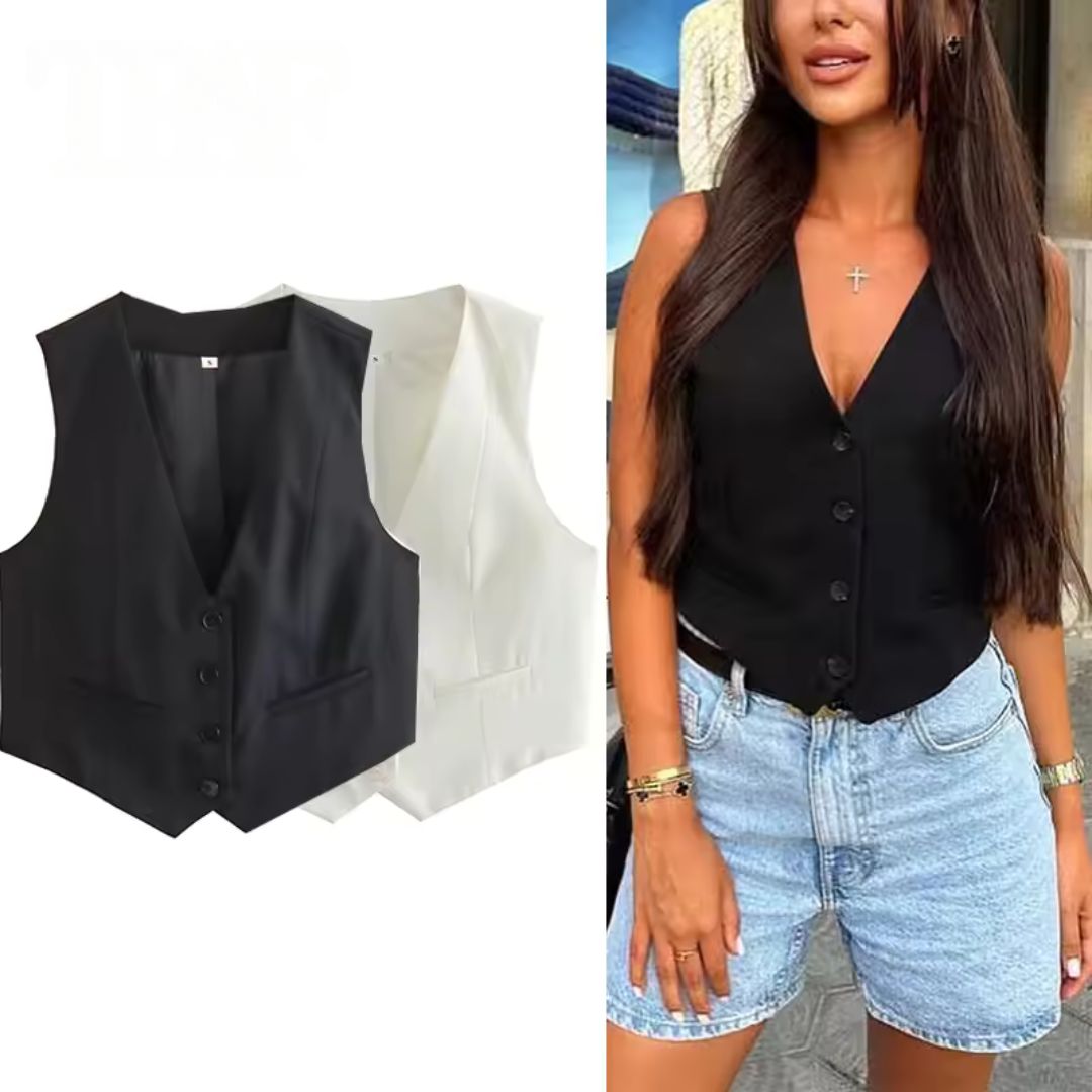 Colete Soft Decote V