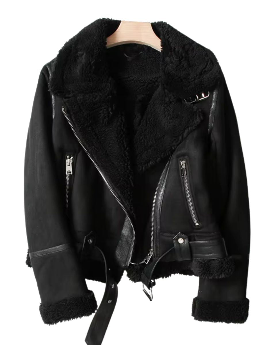 Jaqueta de Couro Feminina Couture