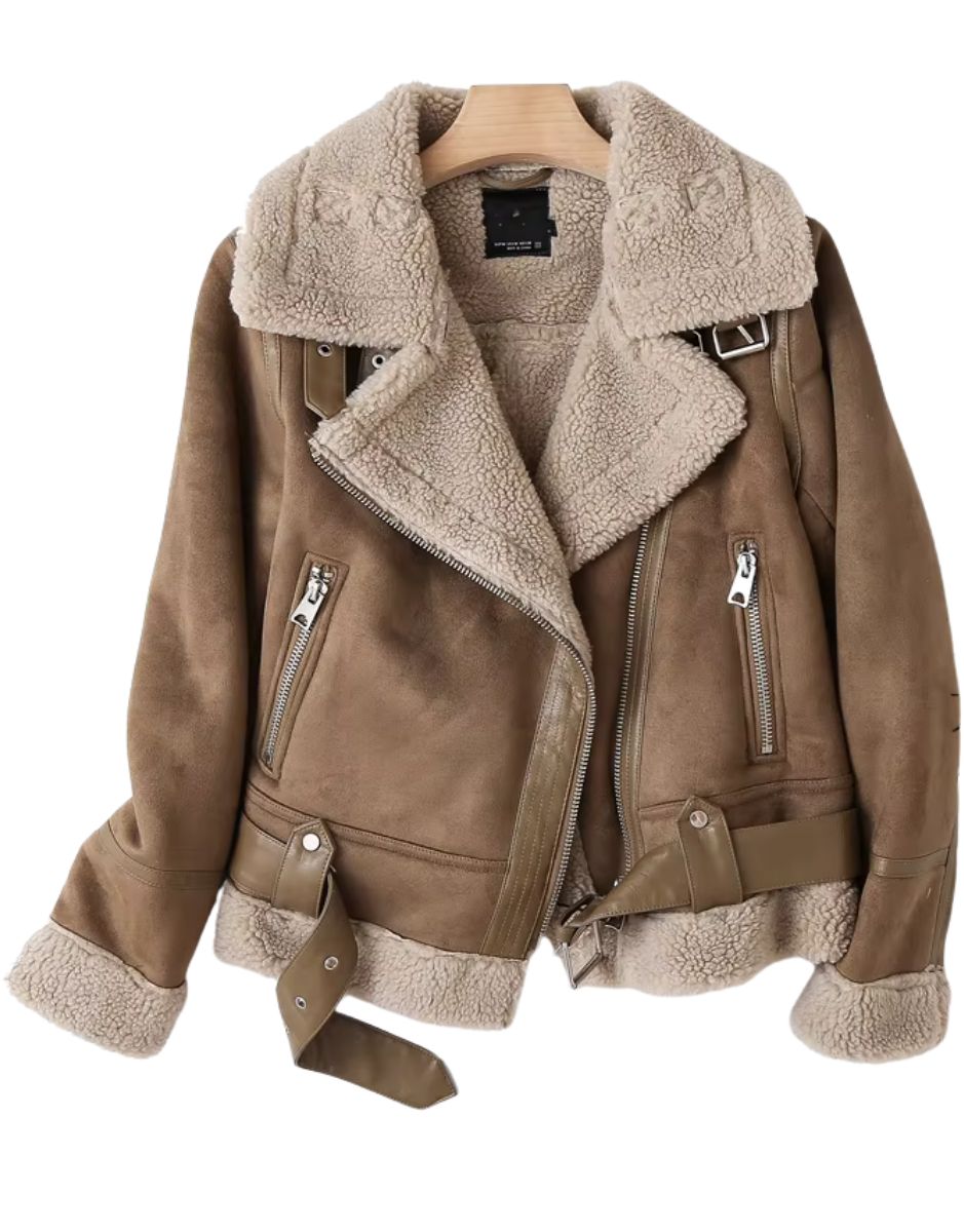 Jaqueta de Couro Feminina Couture