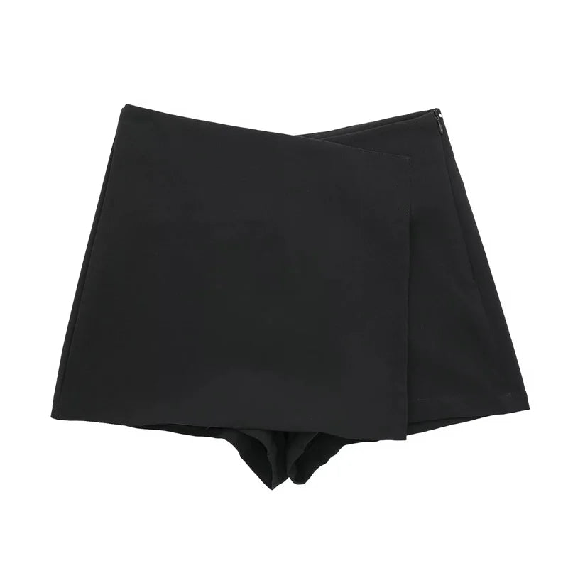 Mini Saia Cintura Alta Short Culotte