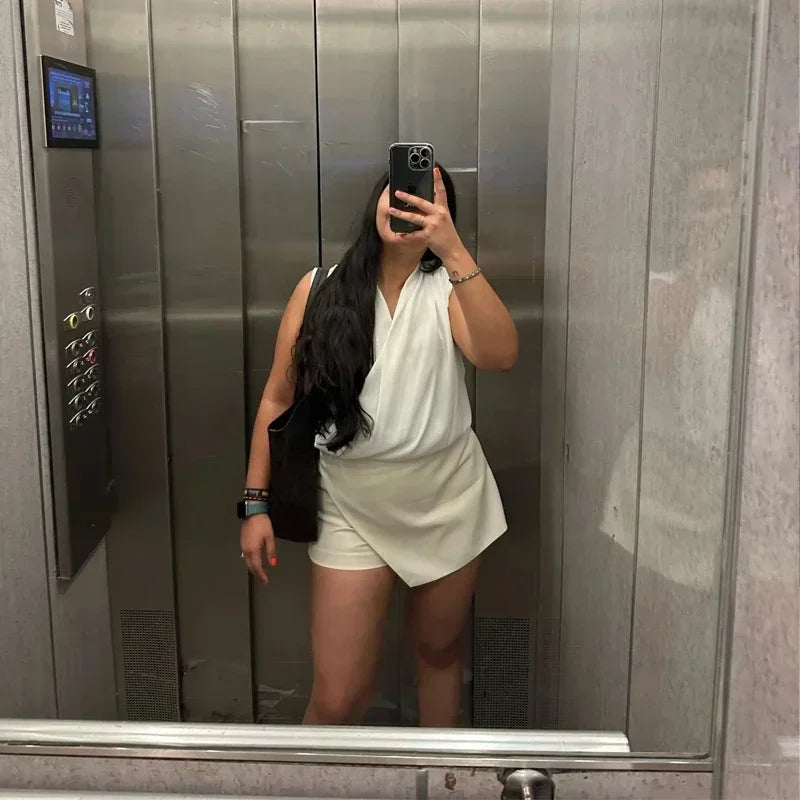 Saia Mini Assimétrico Casual