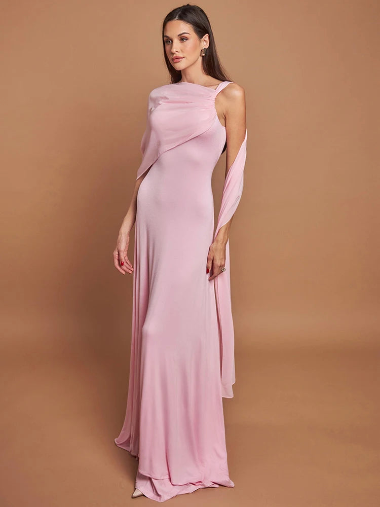 Vestido Rosa Longo Bella Aura