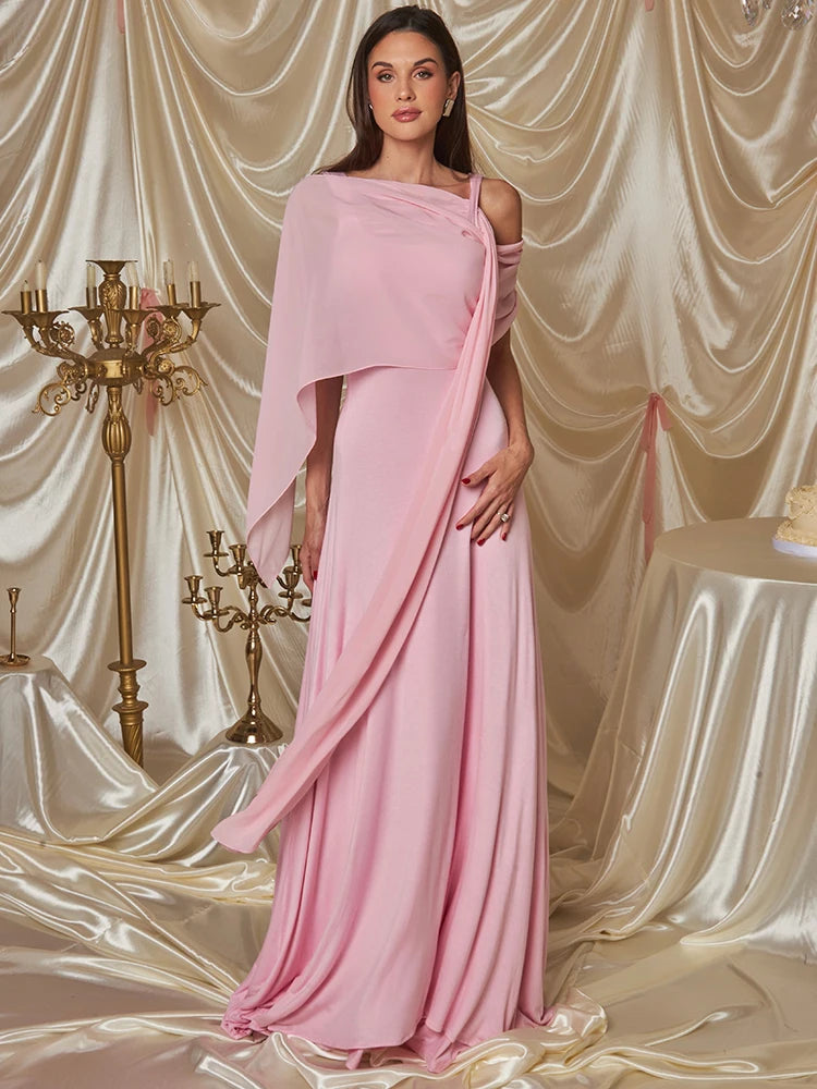 Vestido Rosa Longo Bella Aura