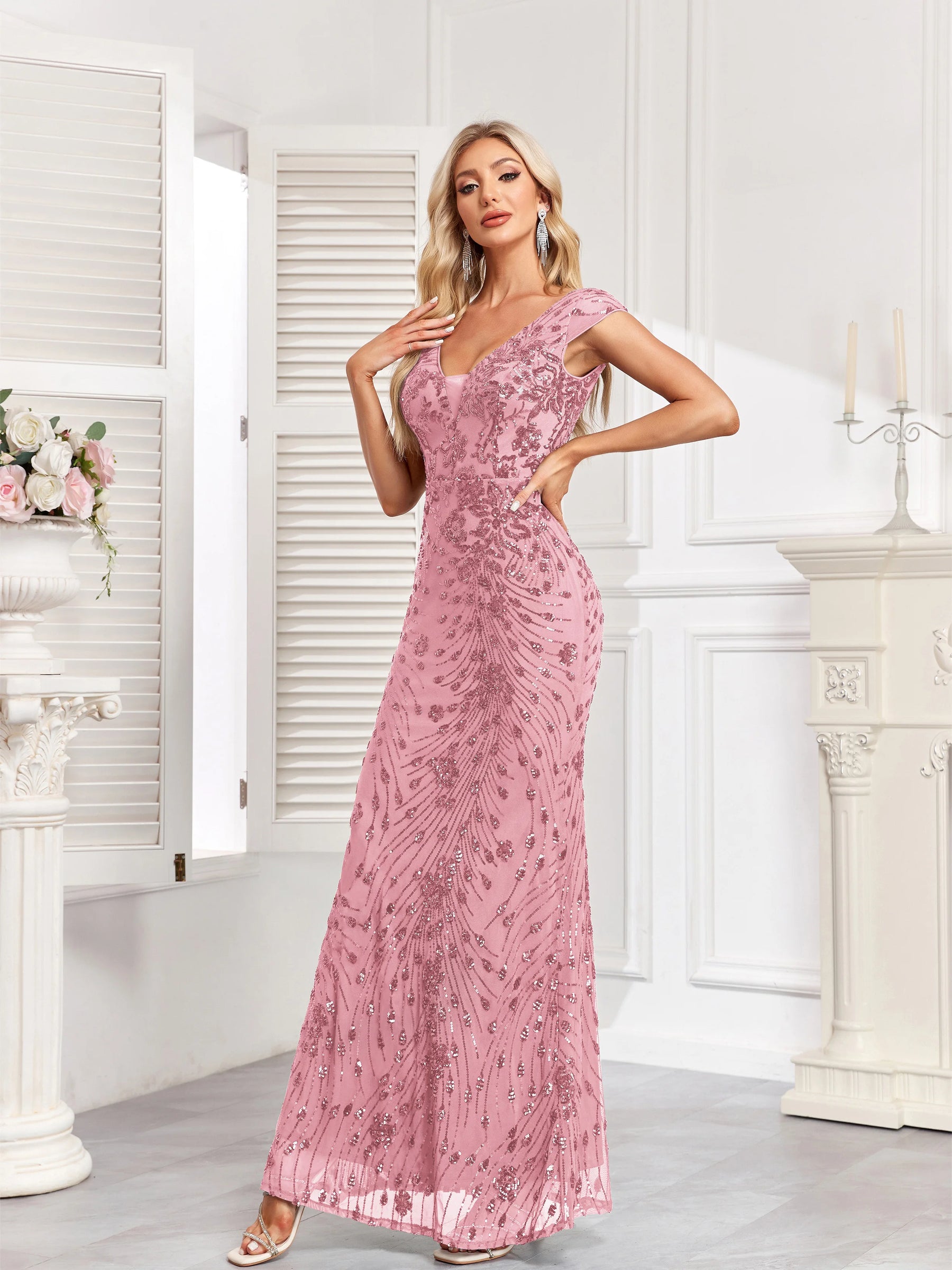 Vestido Longo Brilho Divino