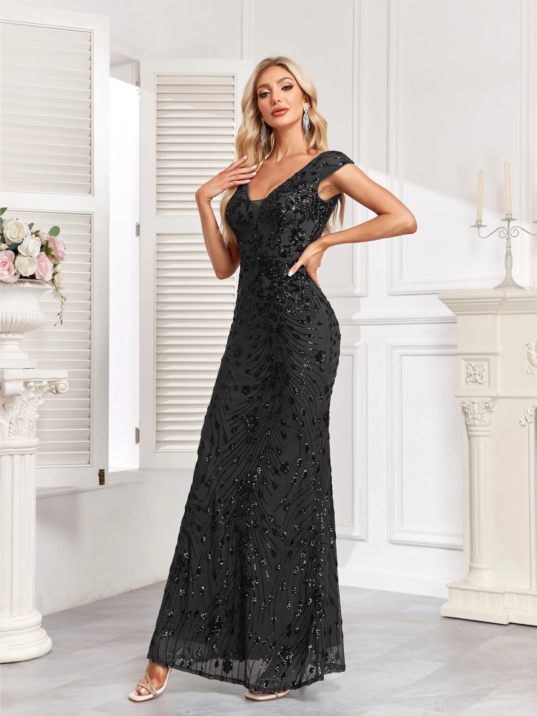 Vestido Longo Brilho Divino